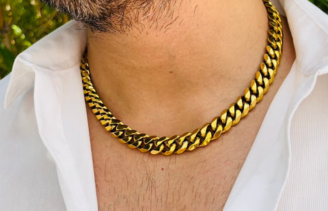 24K Elite Gold Cuban Chain 12mm