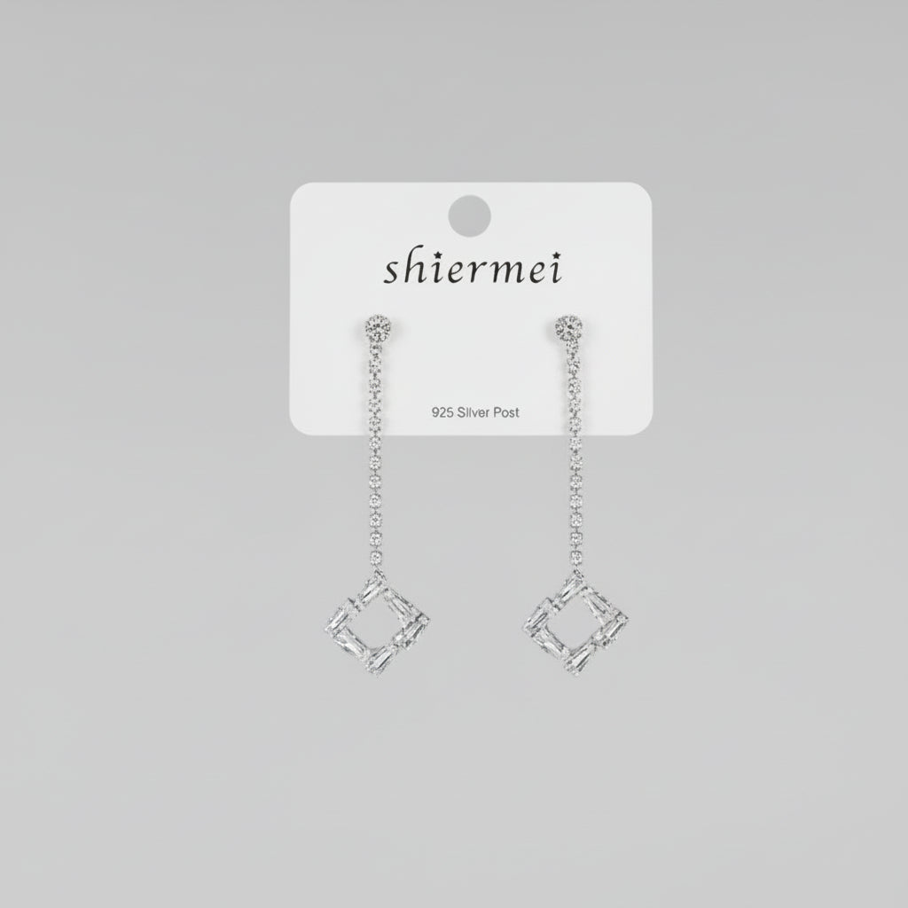 Silver earrings