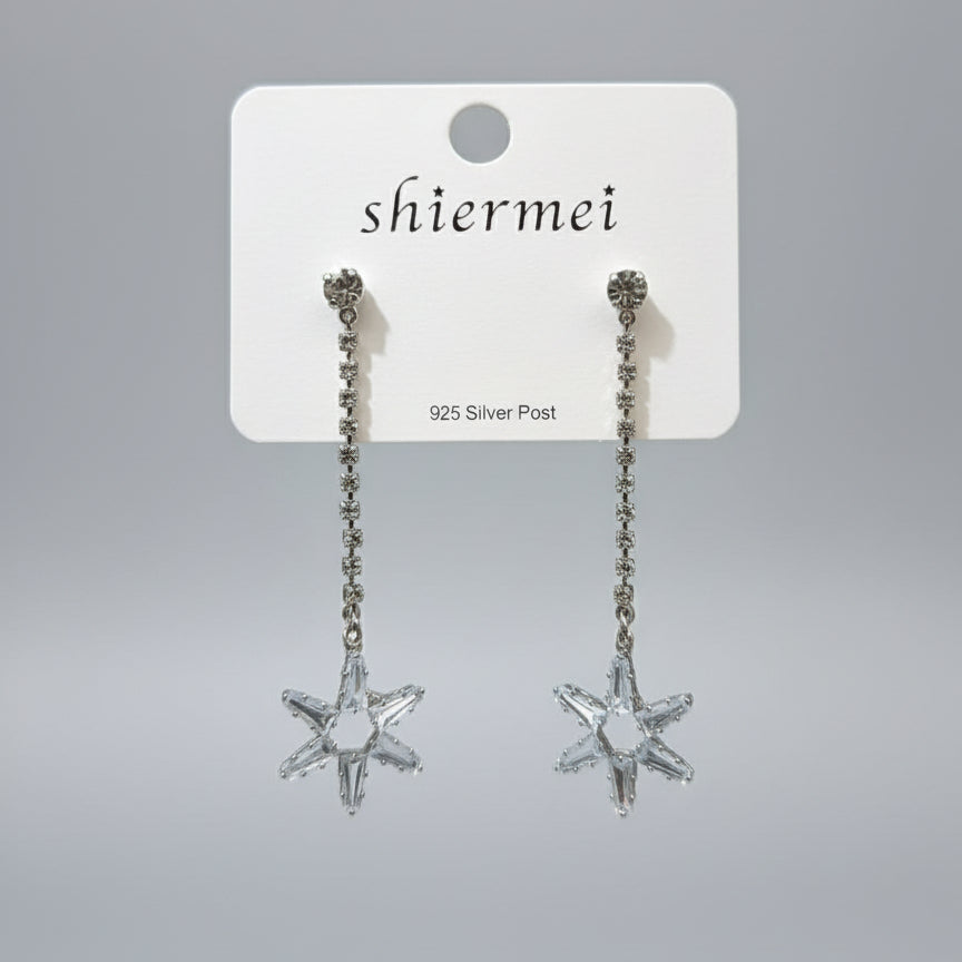 Star-shaped earrings 