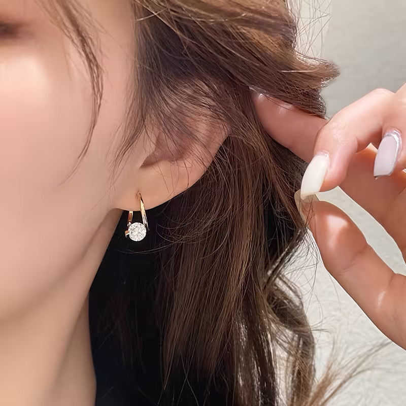 A Pair Of Gold-Toned Huggie Hoop Earrings -  [ Buy 1 Get 1 Free ]